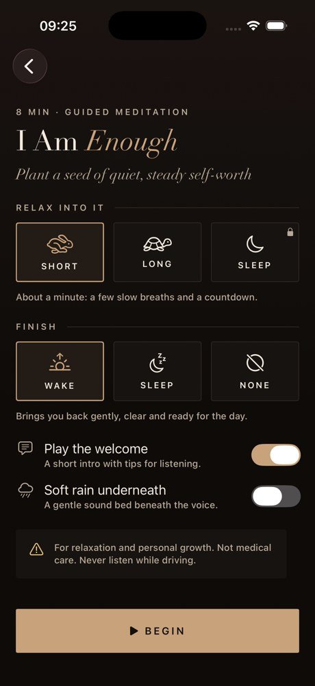 Building a guided meditation: relaxation style, ending and sound